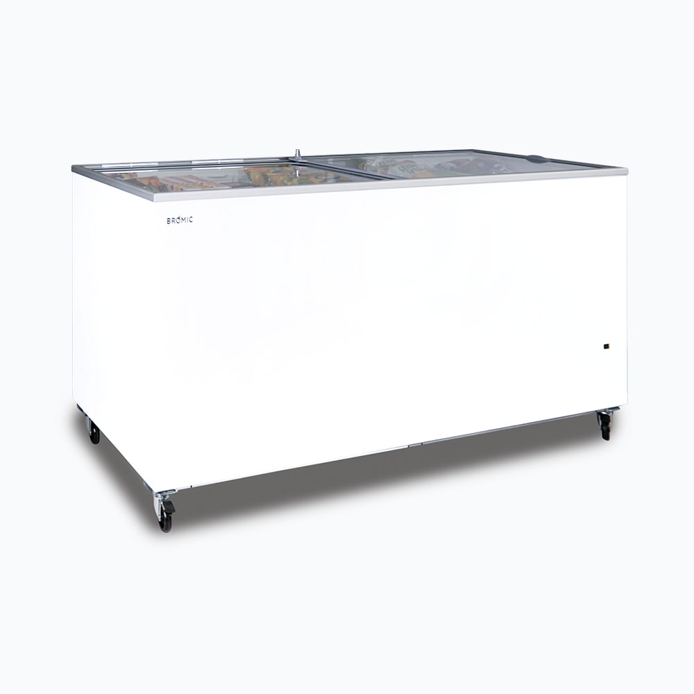 Bromic Display Chest Freezer - 670L - Flat Glass Top