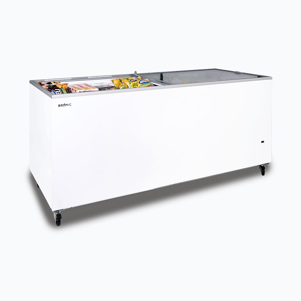 Bromic Display Chest Freezer - 670L - Flat Glass Top