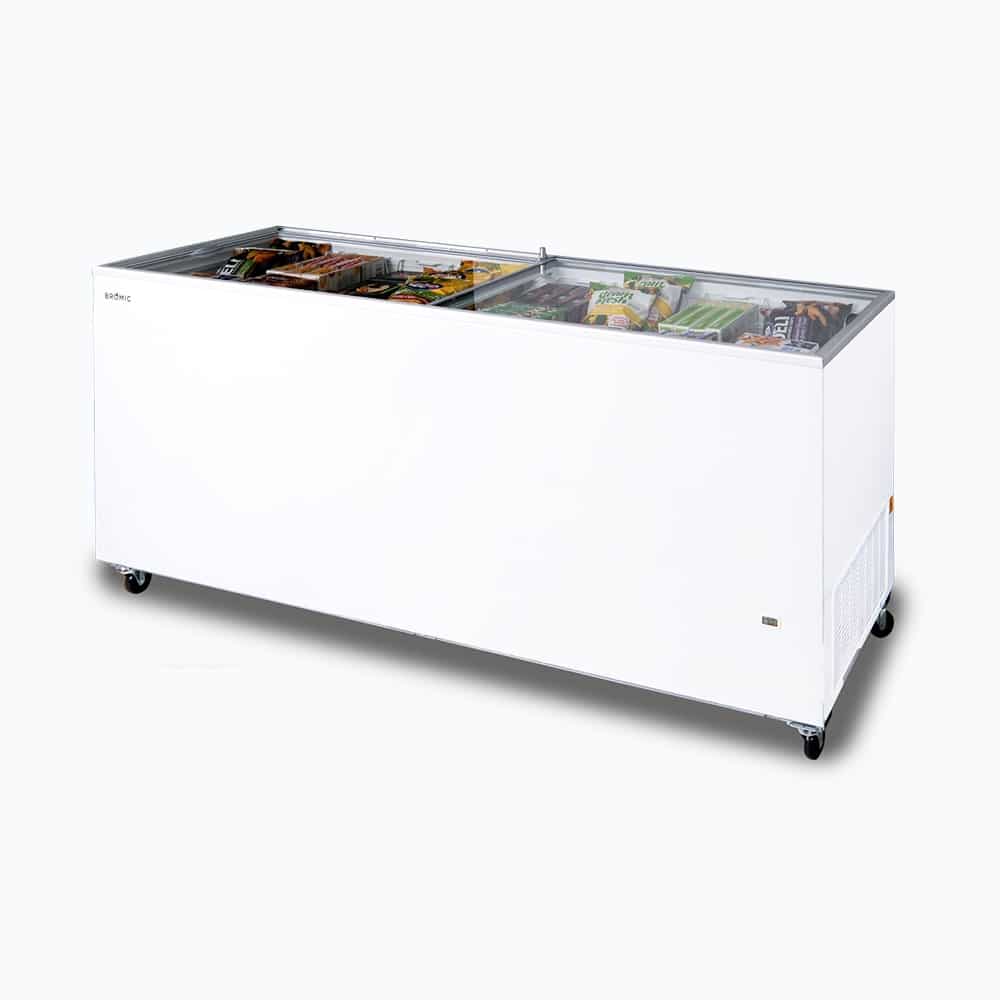Bromic Display Chest Freezer - 670L - Flat Glass Top