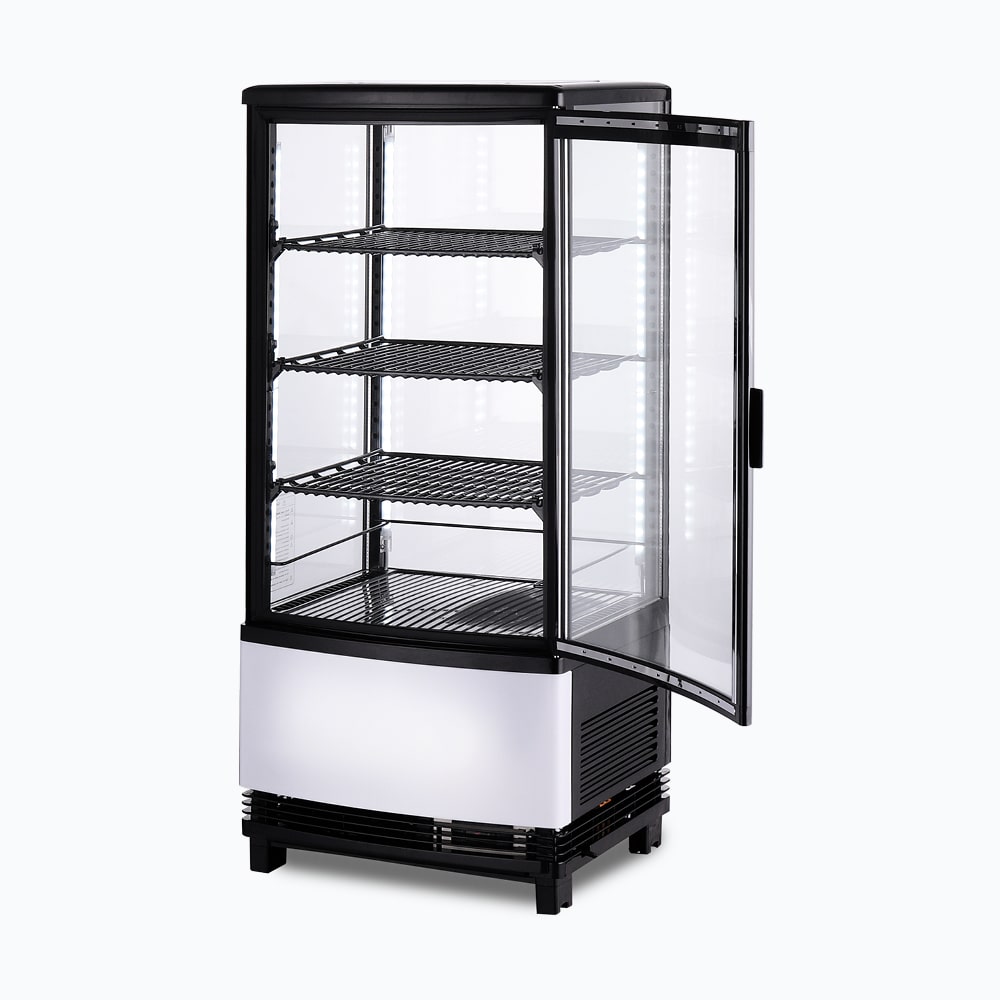 Bromic Countertop Fridge - 80L - 1 Door - Curved Glass - Black