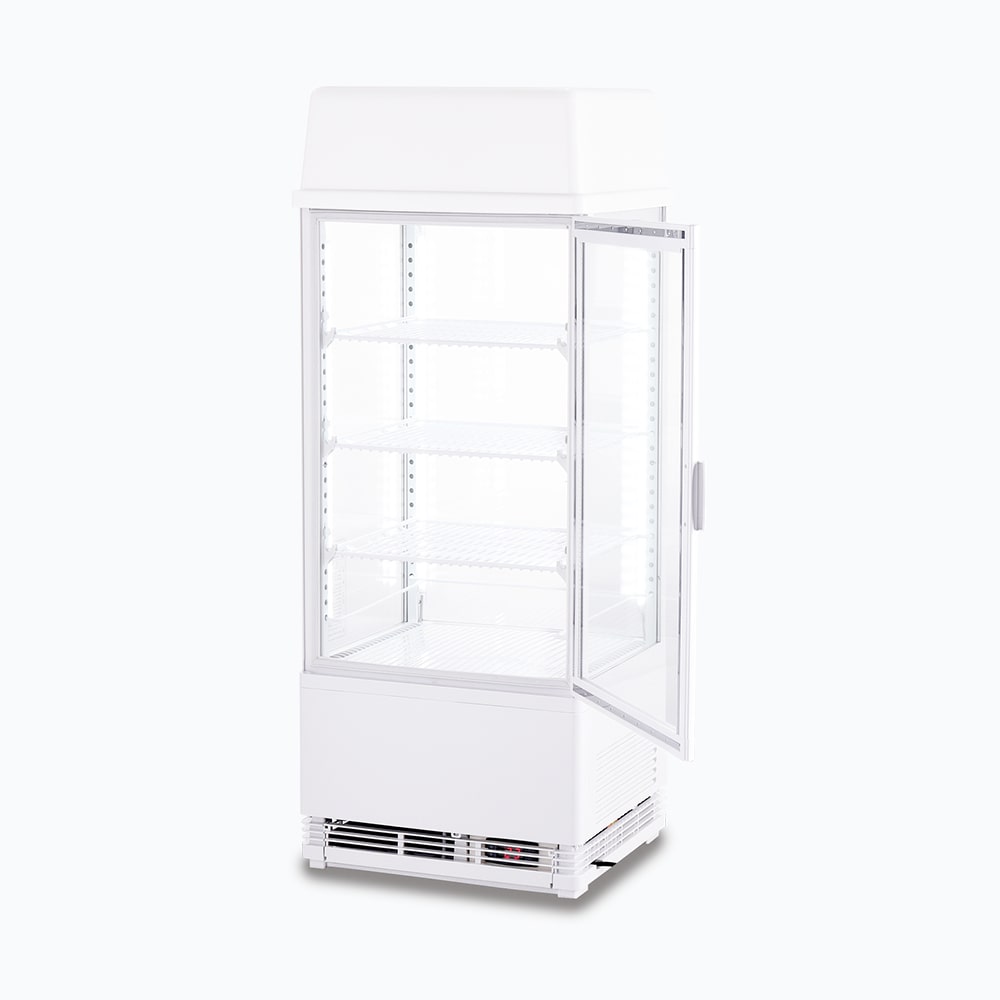 Bromic Countertop Fridge - 78L - 1 Door - Flat Glass - White