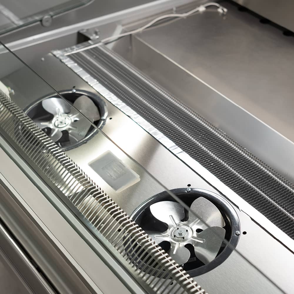 Bromic Curved Glass Deli Display - 1330mm