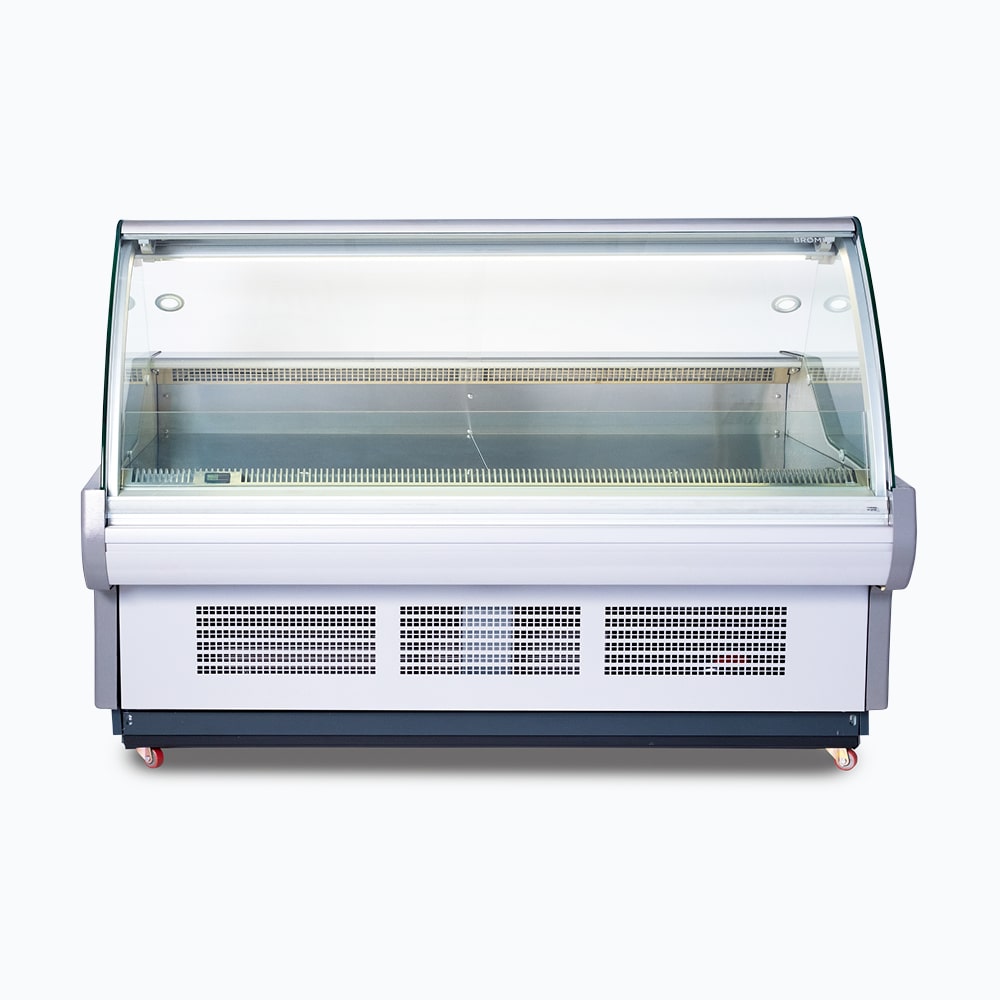 Bromic Curved Glass Deli Display - 1955mm