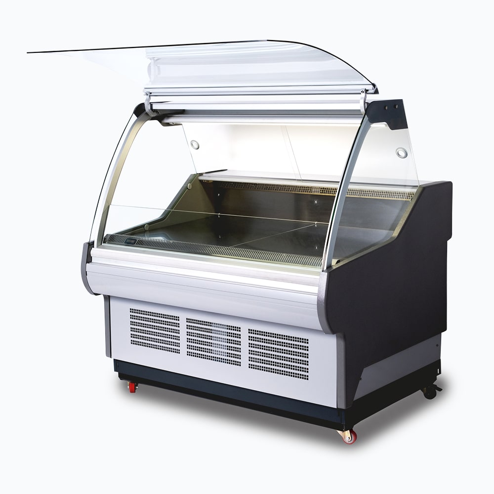 Bromic Curved Glass Deli Display - 1955mm