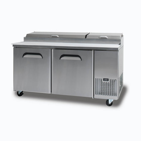 Bromic Pizza Prep Fridge - 2  Doors - 1702mm - 9 Pans
