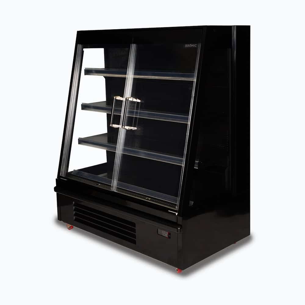 Bromic Semi Vertical Display Fridge - 1250mm - 2 Doors - Hinged