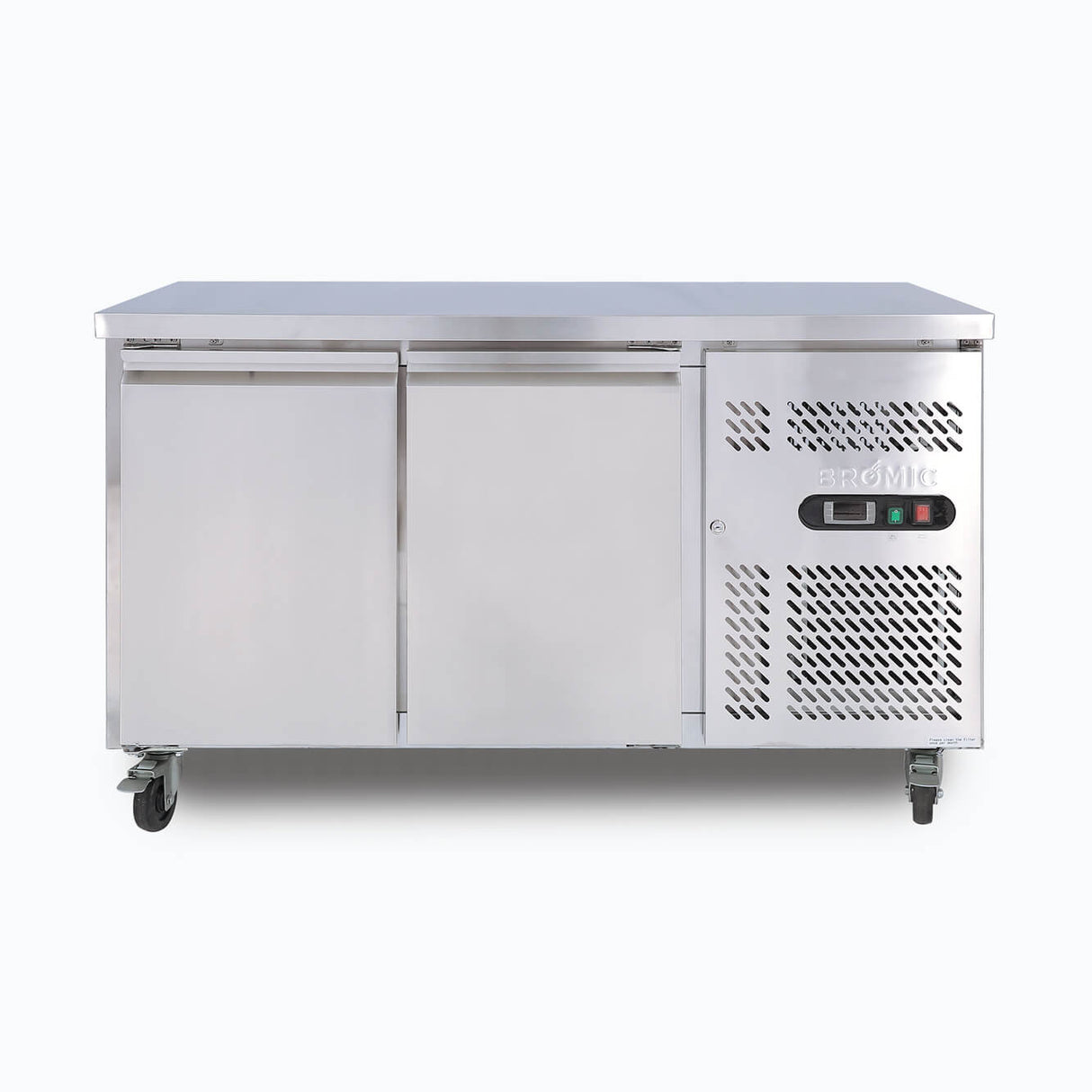 Bromic Under Bench Freezer - 282L - 2 Doors - Stainless Steel