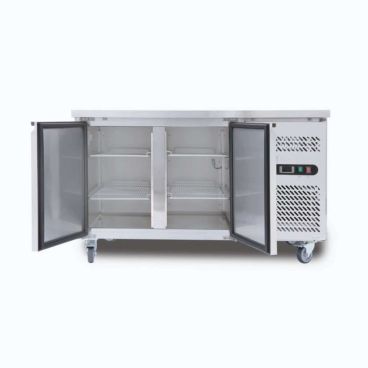 Bromic Under Bench Freezer - 282L - 2 Doors - Stainless Steel