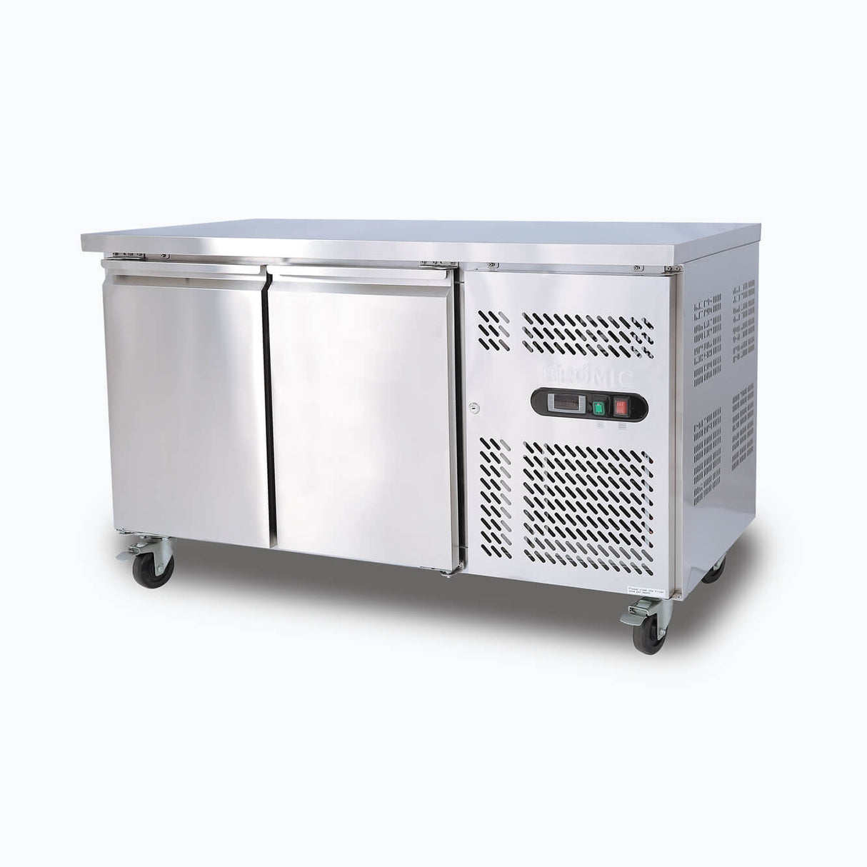 Bromic Under Bench Freezer - 282L - 2 Doors - Stainless Steel