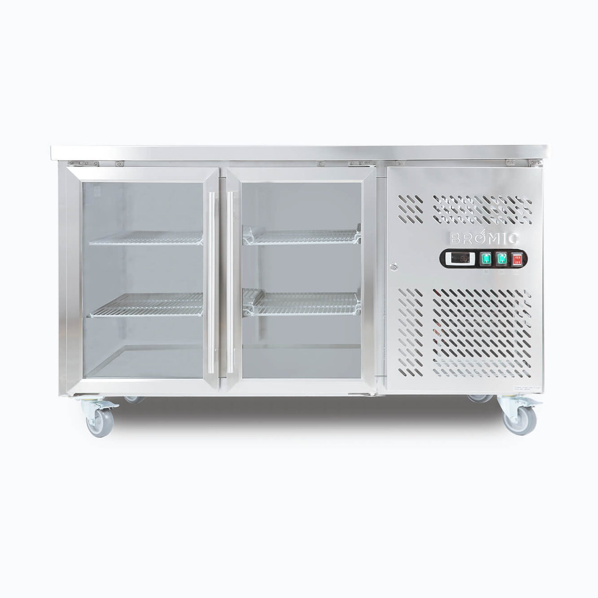 Bromic Under Bench Display Fridge - 282L - 2 Doors - Glass