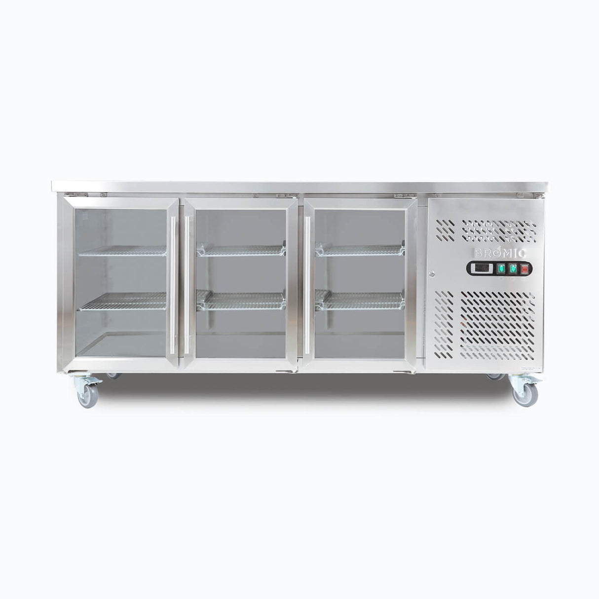Bromic Under Bench Display Fridge - 417L - 3 Doors - Glass