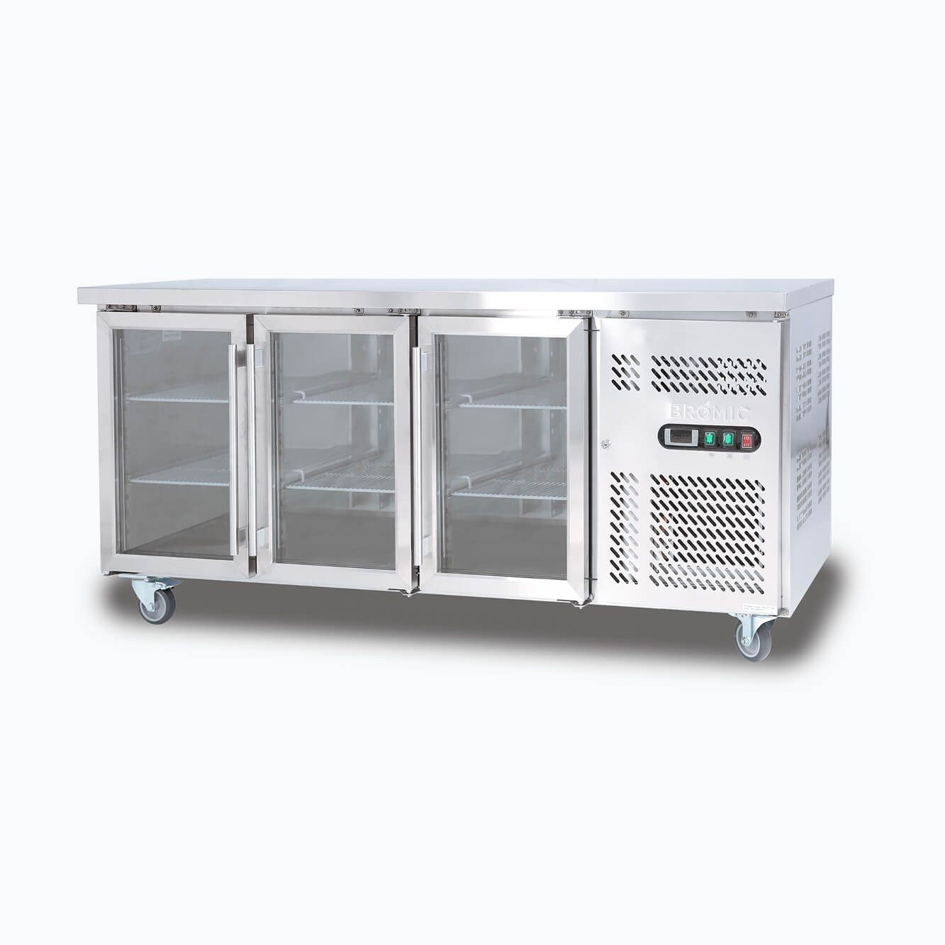 Bromic Under Bench Display Fridge - 417L - 3 Doors - Glass