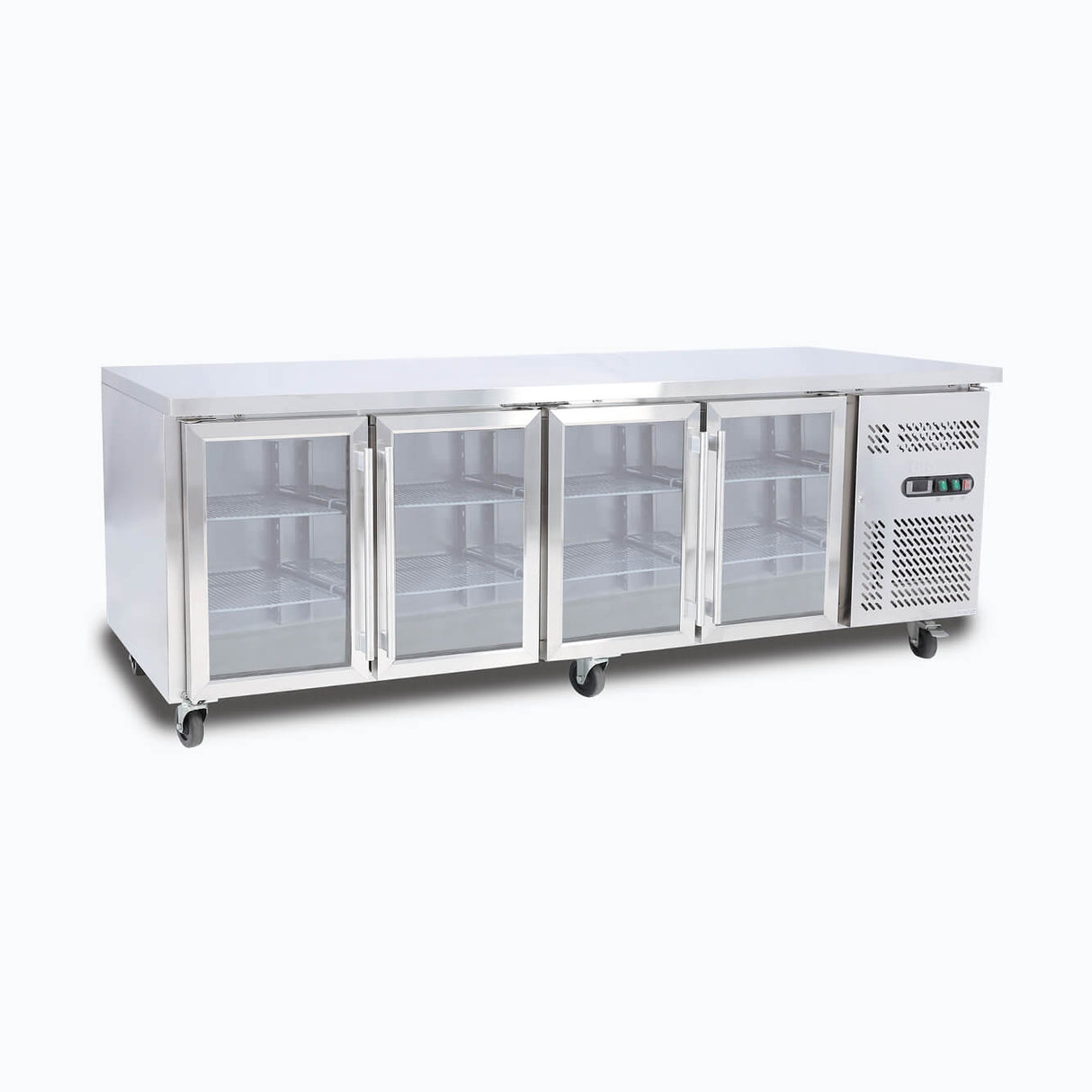 Bromic Under Bench Display Fridge - 553L - 4 Doors - Glass
