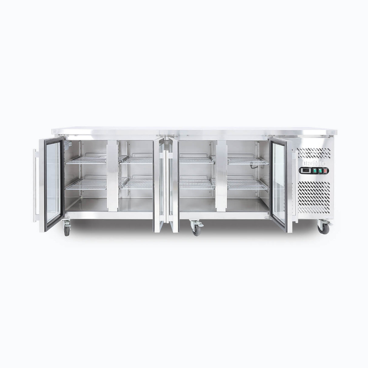 Bromic Under Bench Display Fridge - 553L - 4 Doors - Glass