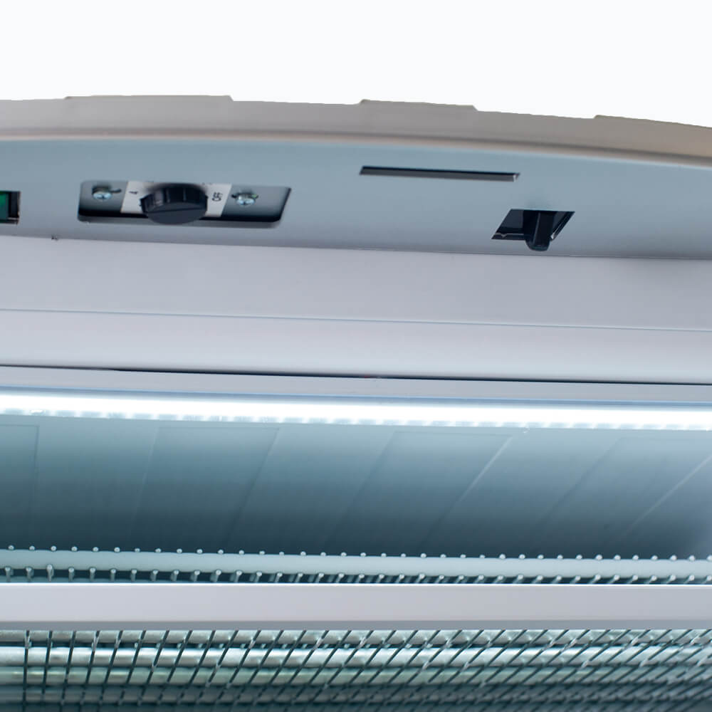 Bromic Upright Display Freezer - 300L - 1 Door - Flat Glass - Lightbox