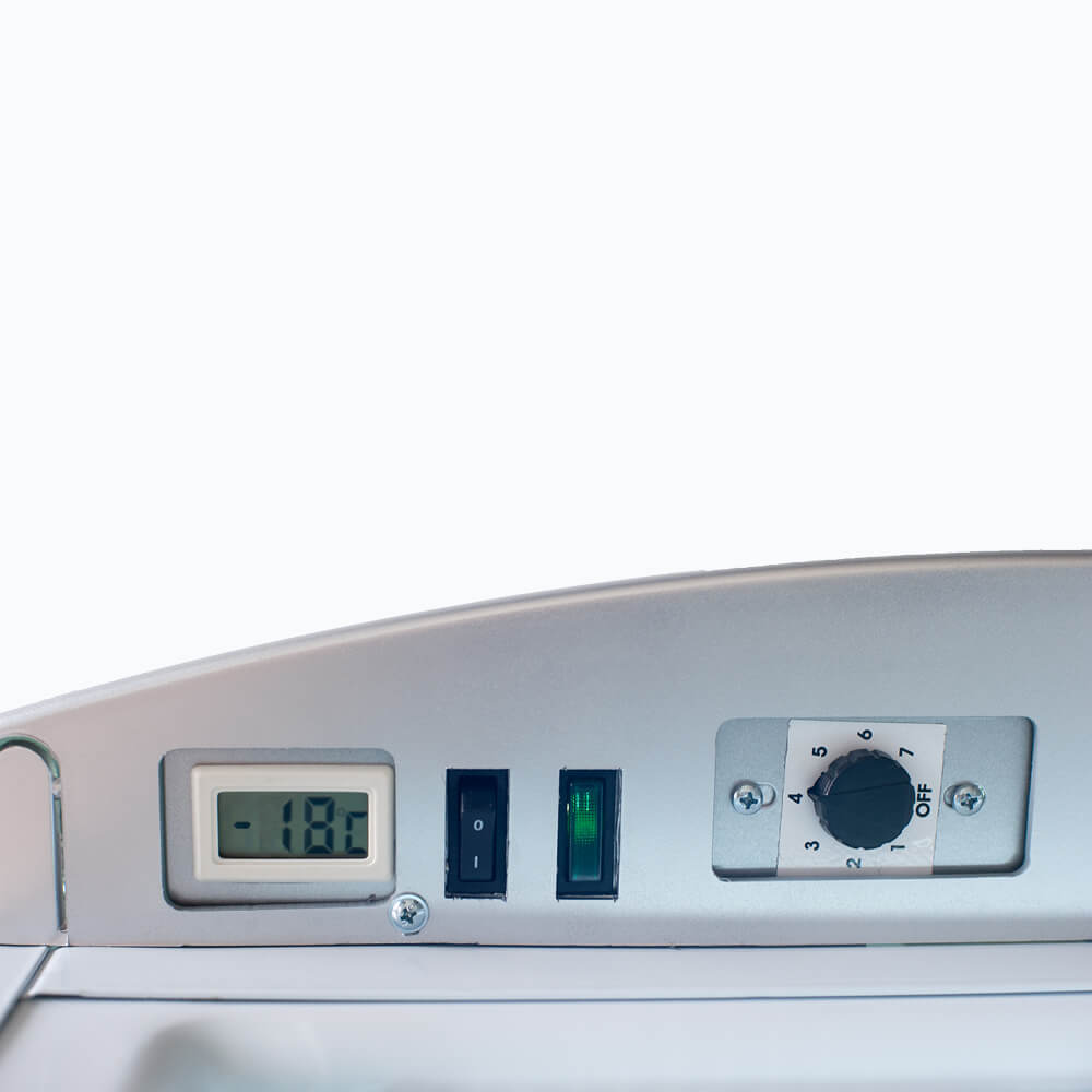 Bromic Upright Display Freezer - 300L - 1 Door - Flat Glass - Lightbox