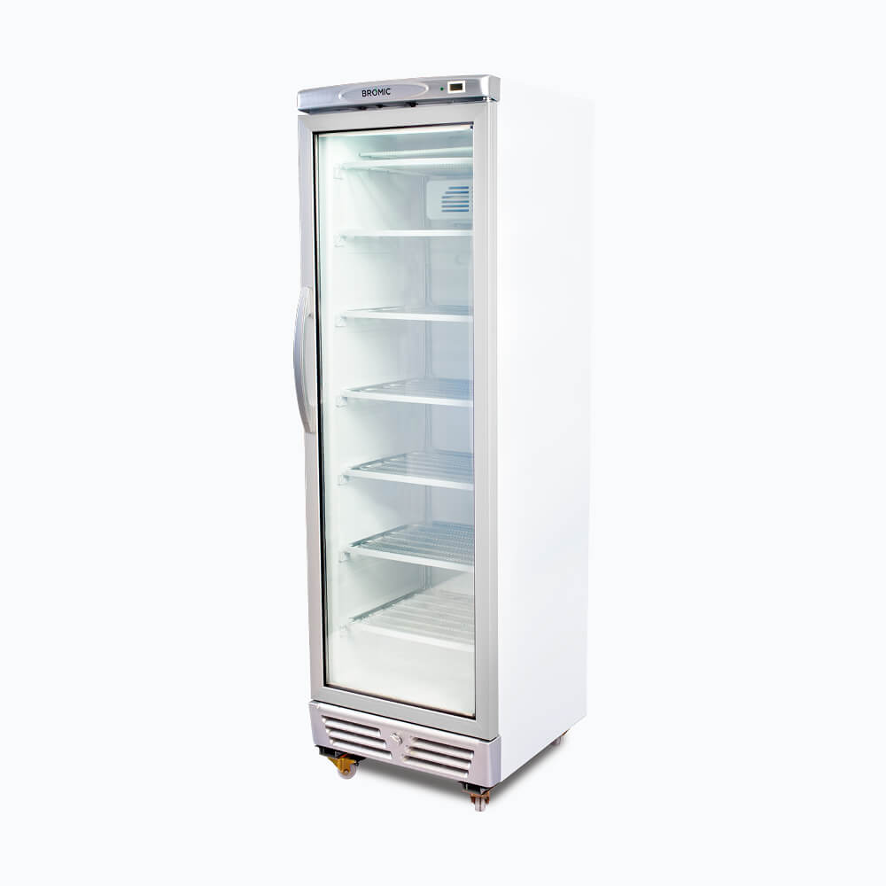 Bromic Upright Display Freezer - 300L - 1 Door - Flat Glass