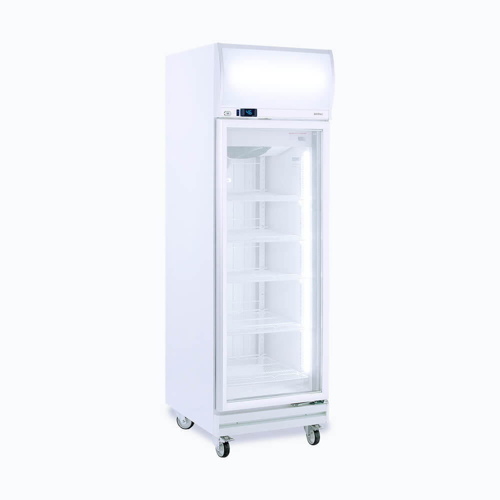 Bromic Upright Display Freezer - 444L - 1 Door - Flat Glass - Lightbox