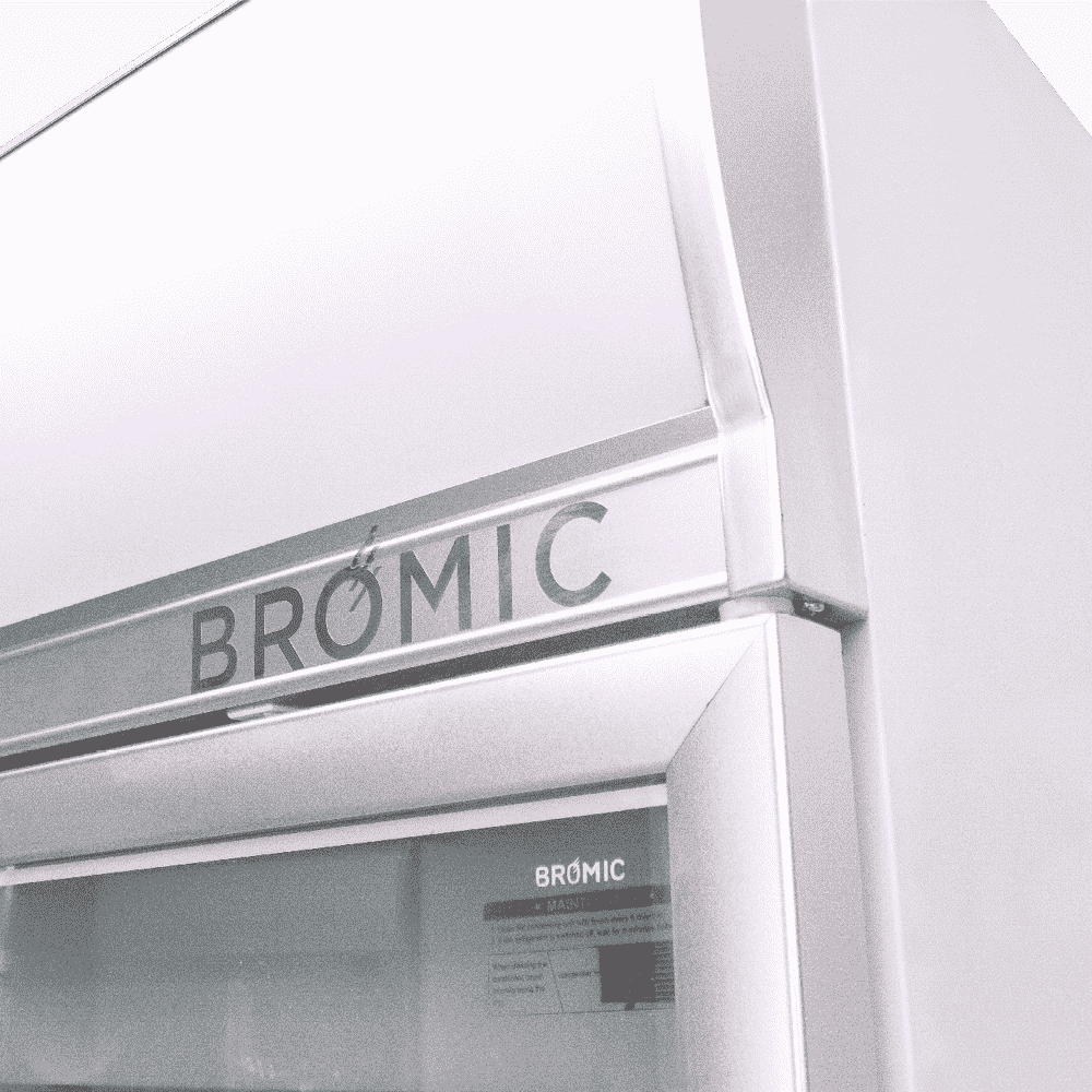 Bromic Upright Display Fridge - 976L - 2 Doors - Flat Glass - Lightbox