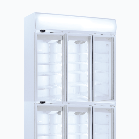 Bromic Upright Display Fridge - 1507L - 3 Doors - Flat Glass - Lightbox