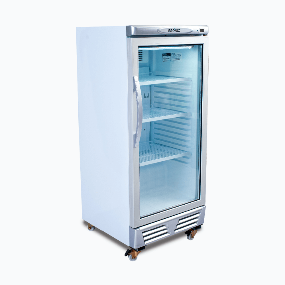 Bromic Upright Display Fridge - 215L - 1 Door - Flat Glass