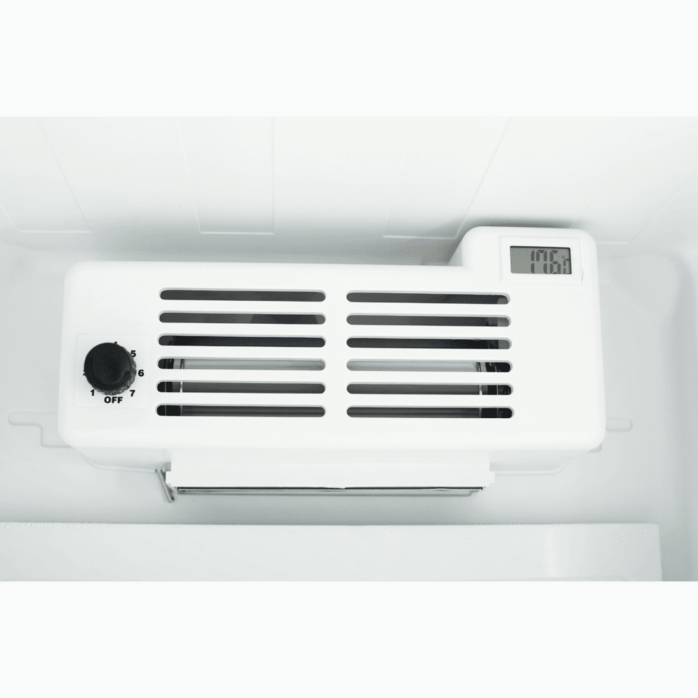 Bromic Upright Display Fridge - 372L - 1 Door - Flat Glass - White with Silver Trim