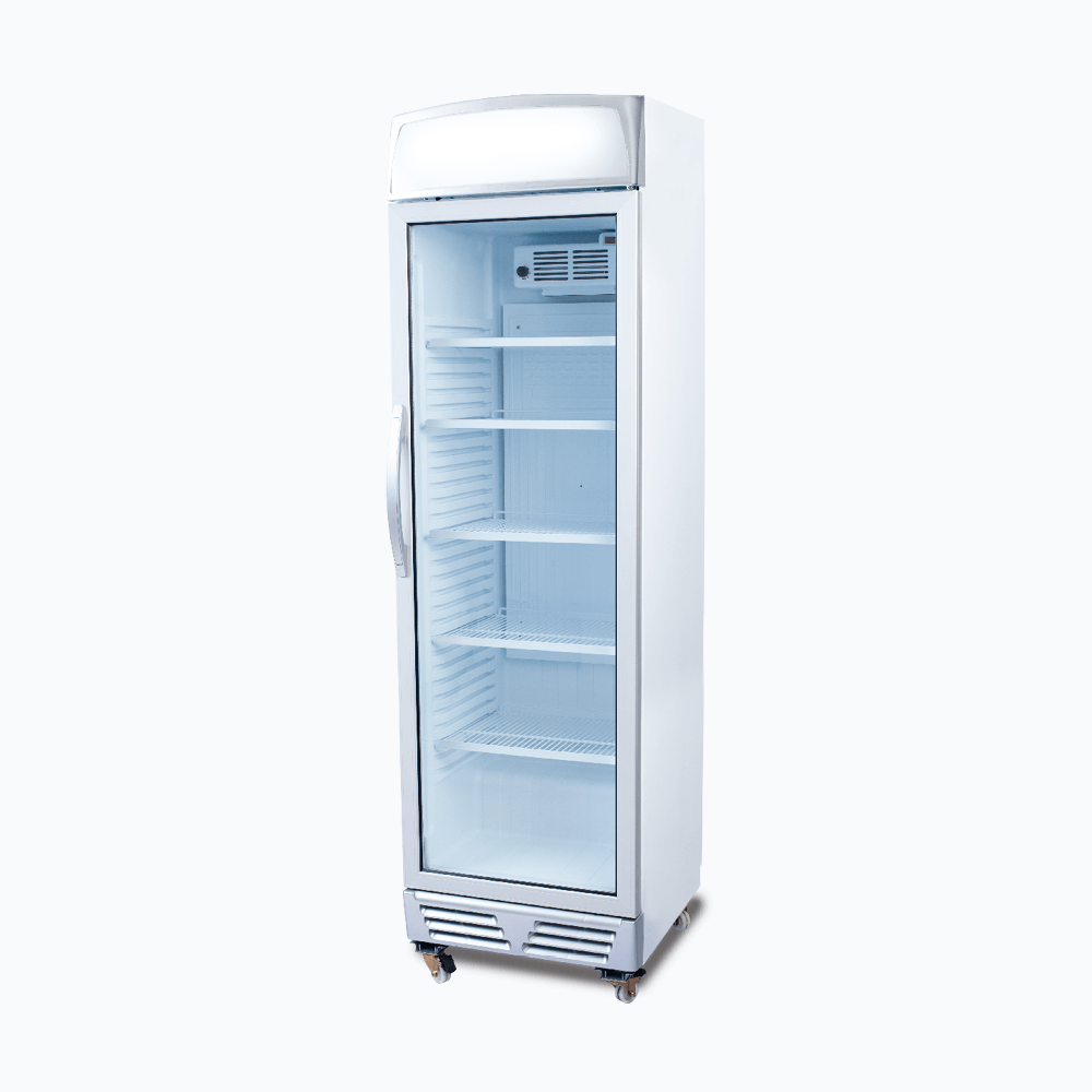 Bromic Upright Display Fridge - 372L - 1 Door - Flat Glass - Lightbox
