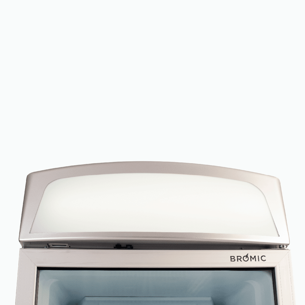 Bromic Upright Display Fridge - 438L - 1 Door - Flat Glass - Lightbox