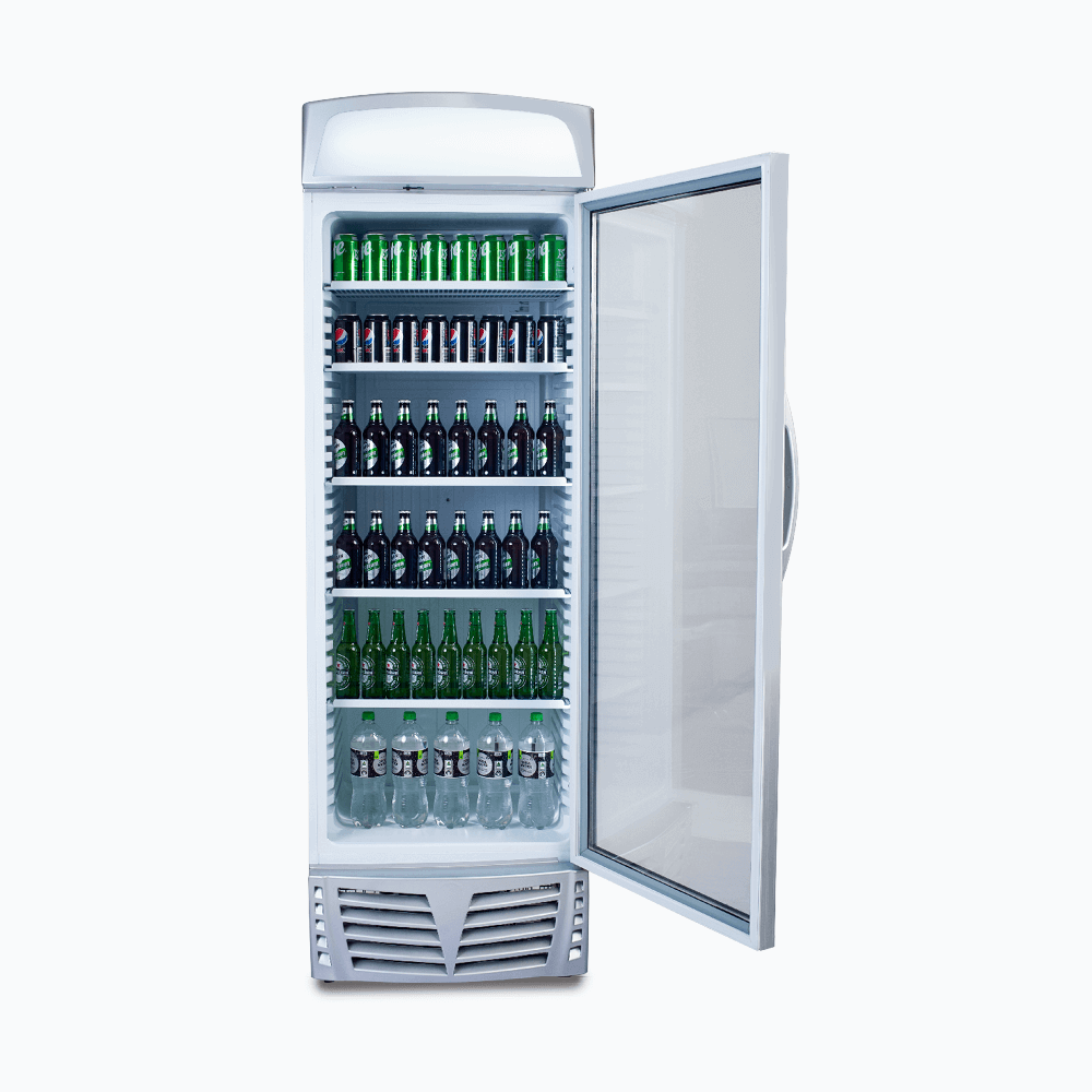 Bromic Upright Display Fridge - 438L - 1 Door - Flat Glass - Lightbox