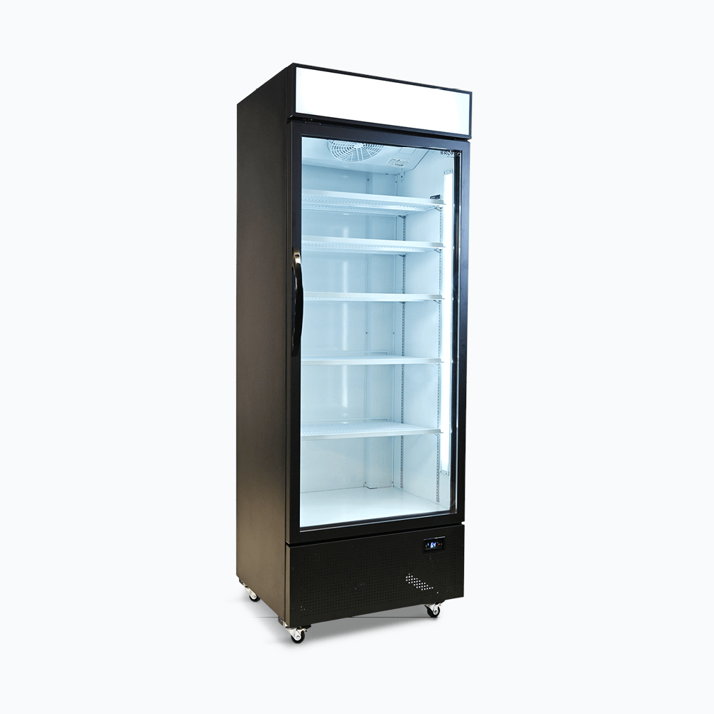 Bromic Upright Display Fridge - 659L - 1 Door - Flat Glass - Lightbox