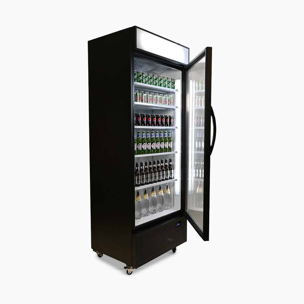 Bromic Upright Display Fridge - 659L - 1 Door - Flat Glass - Lightbox