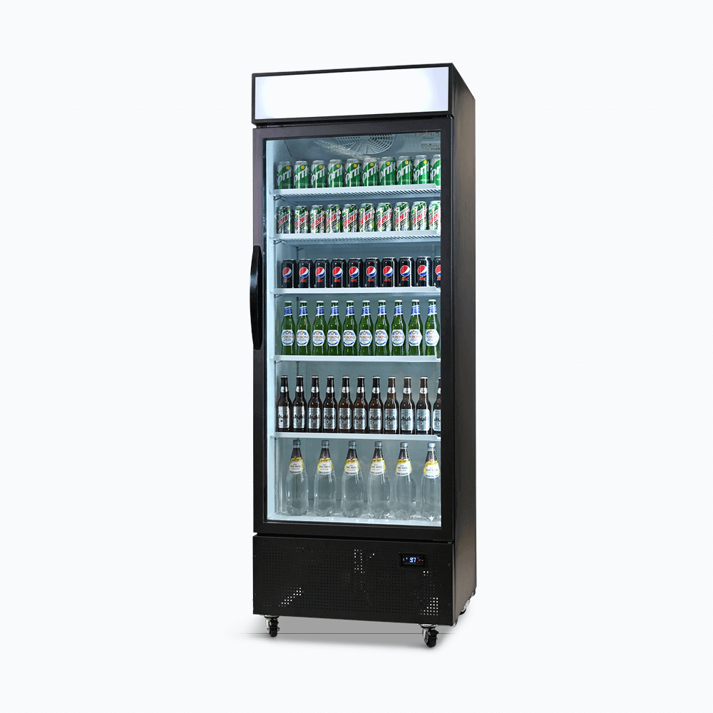 Bromic Upright Display Fridge - 659L - 1 Door - Flat Glass - Lightbox