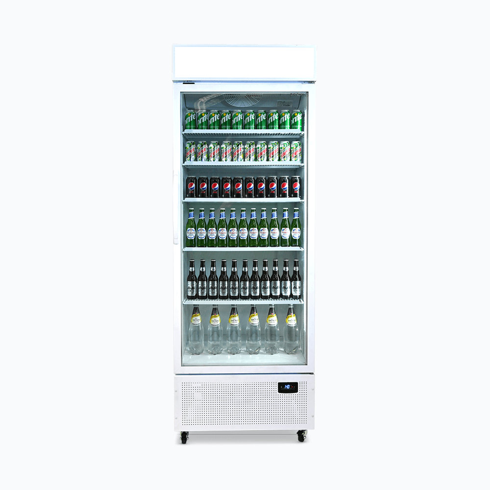 Bromic Upright Display Fridge - 659L - 1 Door - Flat Glass - Lighbox