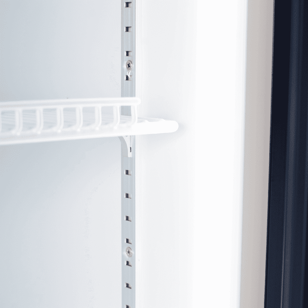 Bromic Upright Display Fridge - 885L - 2 Doors - Flat Glass - Black