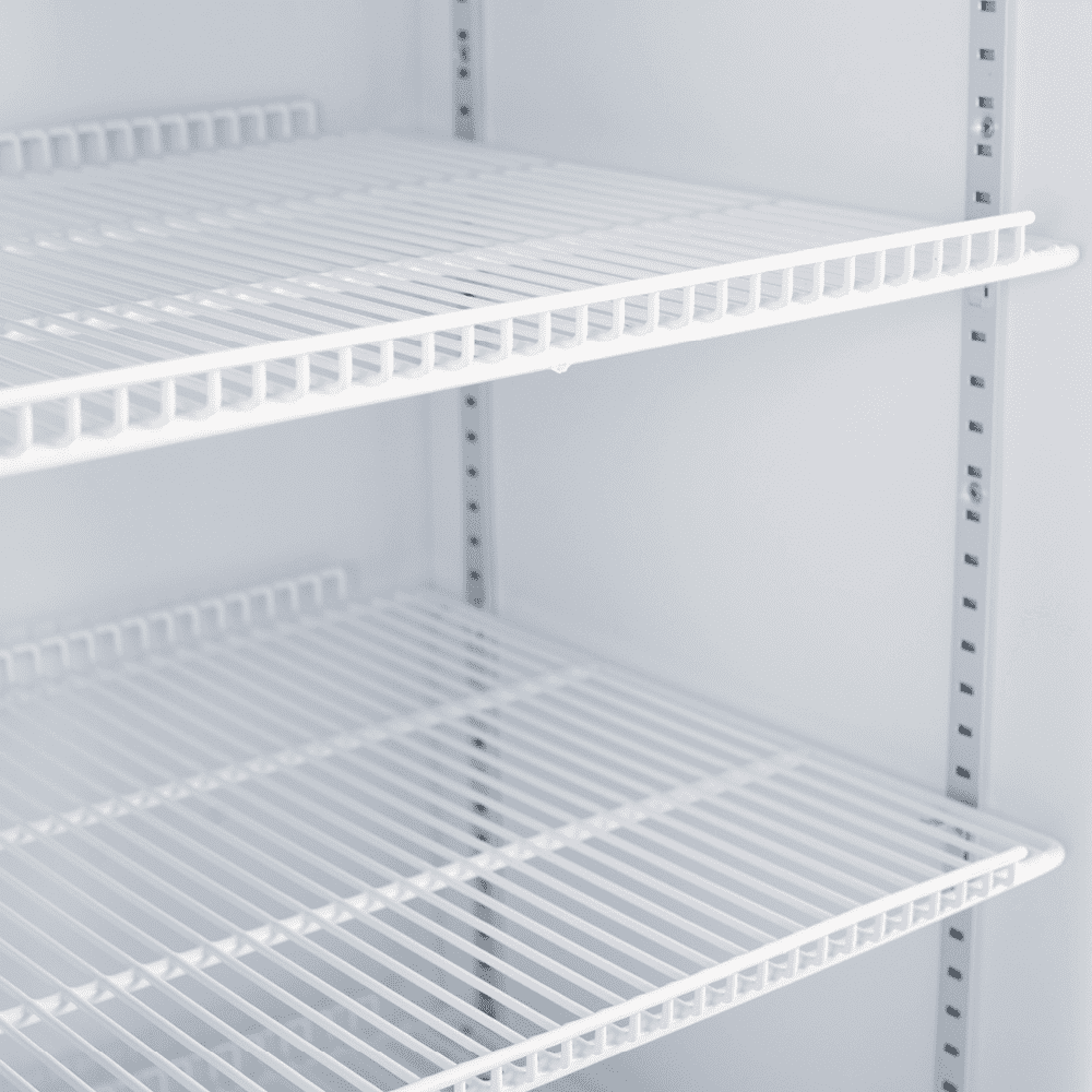 Bromic Upright Display Fridge - 885L - 2 Doors - Flat Glass - White