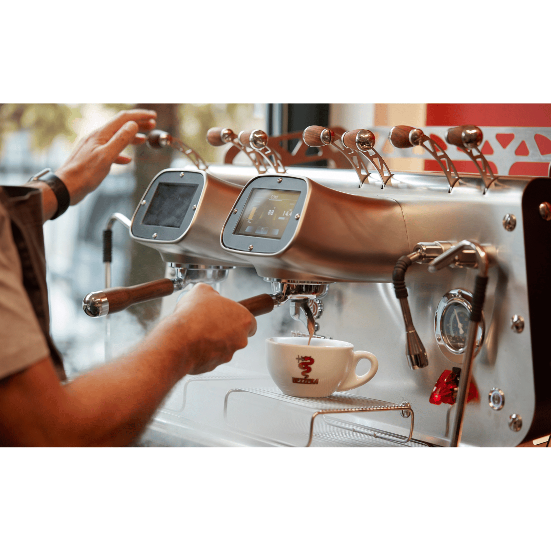 Bezzera VICTORIA Red 3-Group Professional Espresso Machine - BZVICTORIA3R