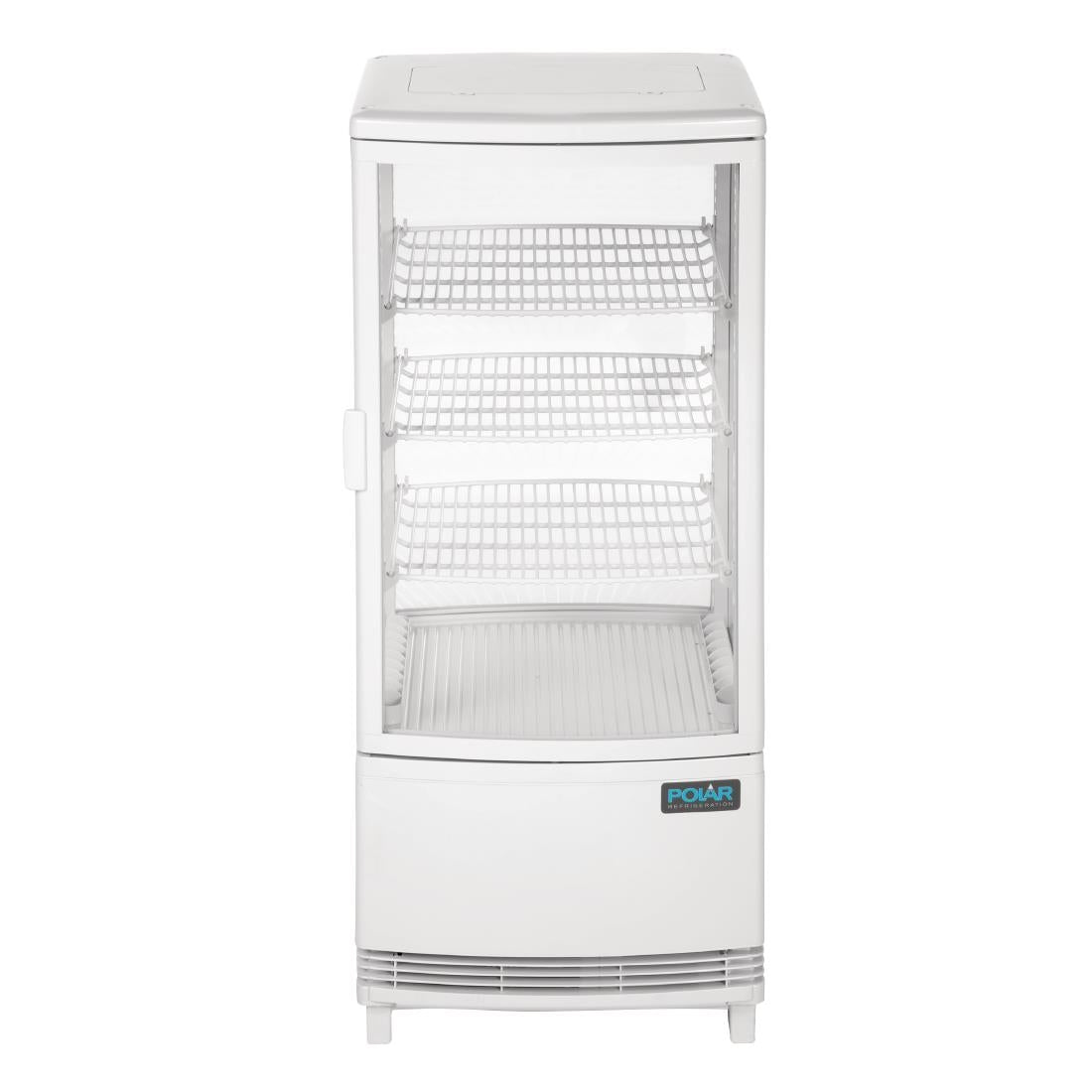 Polar C-Series Energy Efficient Curved Door Display Fridge White - 86Ltr CX576-A