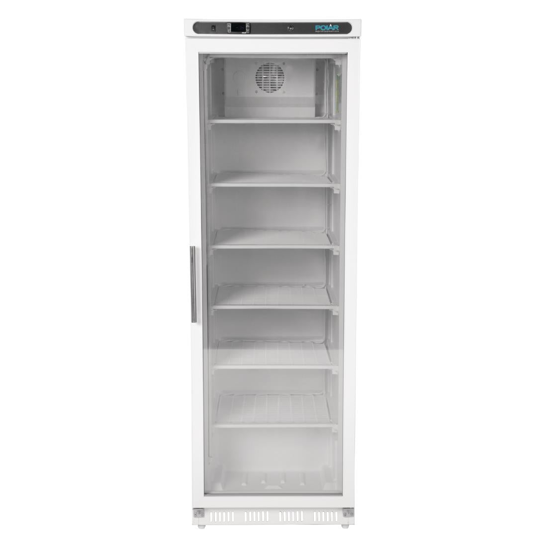 Polar C-Series Glass Door Display Freezer White 365Ltr