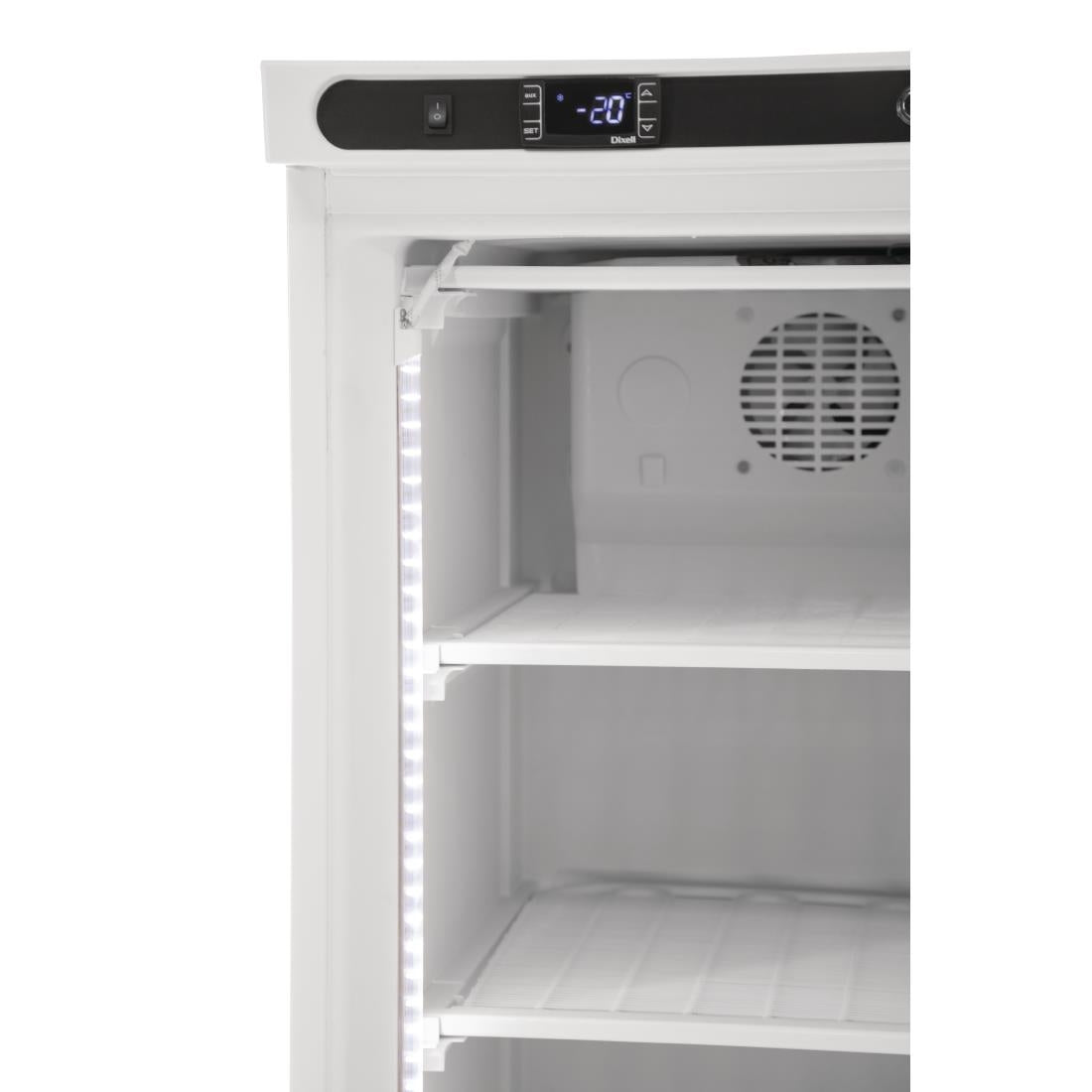 Polar C-Series Glass Door Display Freezer White 365Ltr