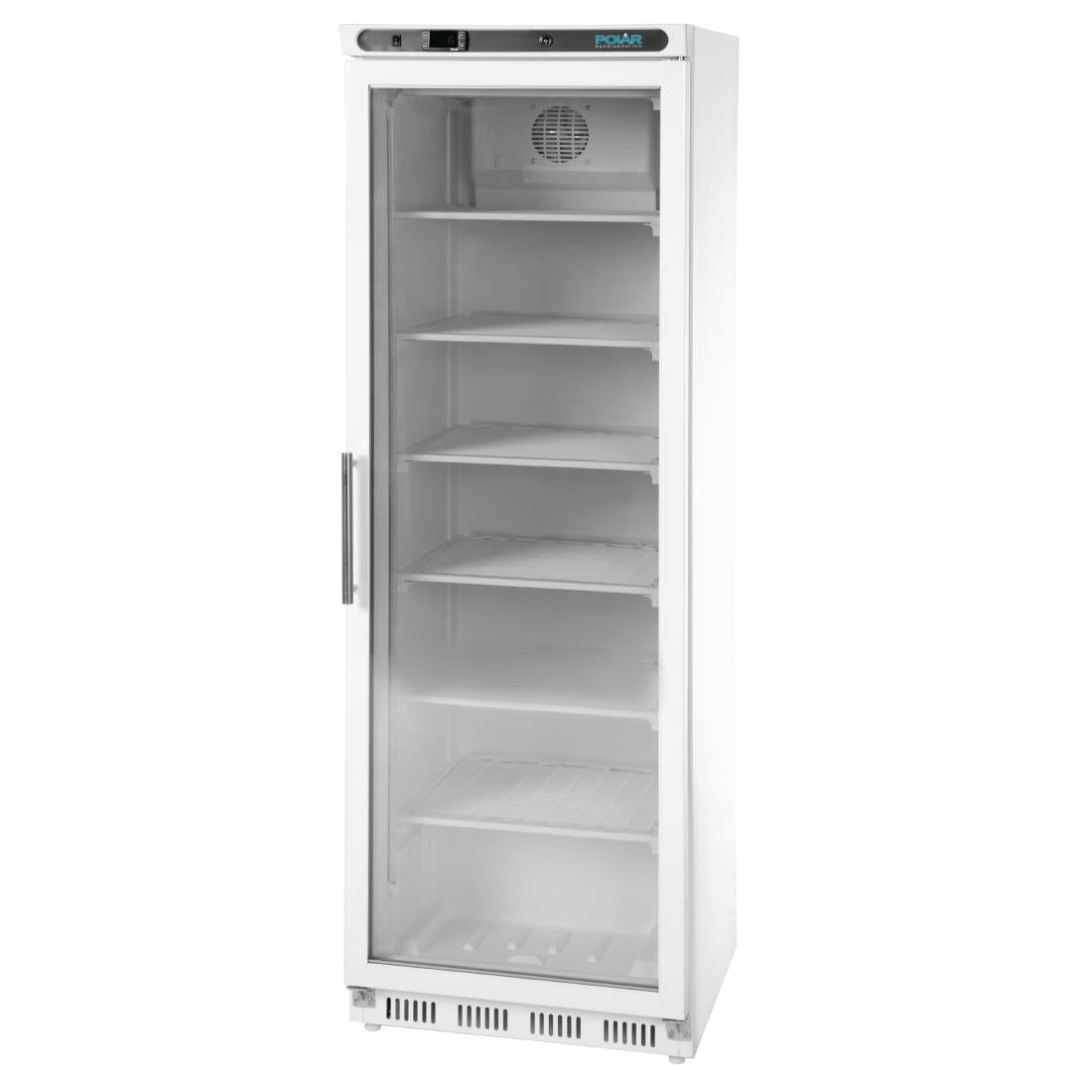 Polar C-Series Glass Door Display Freezer White 365Ltr