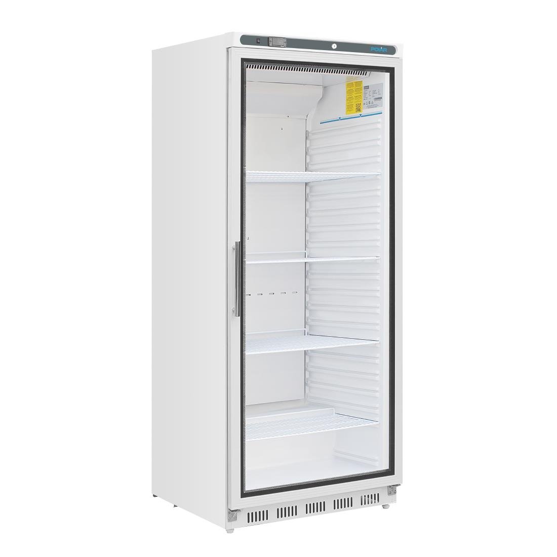 Polar C-Series Upright Display Fridge White 600Ltr CD088-A