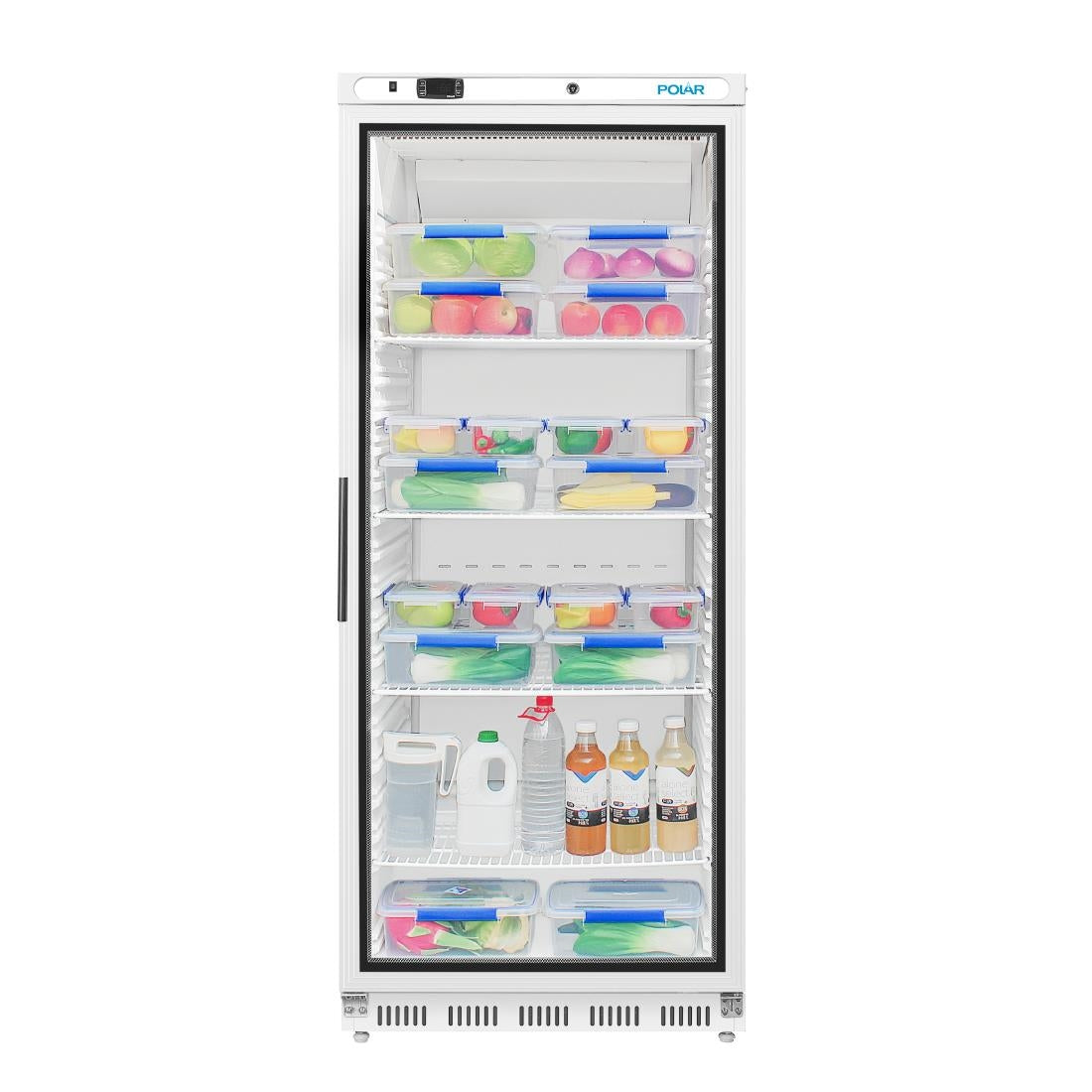 Polar C-Series Upright Display Fridge White 600Ltr CD088-A