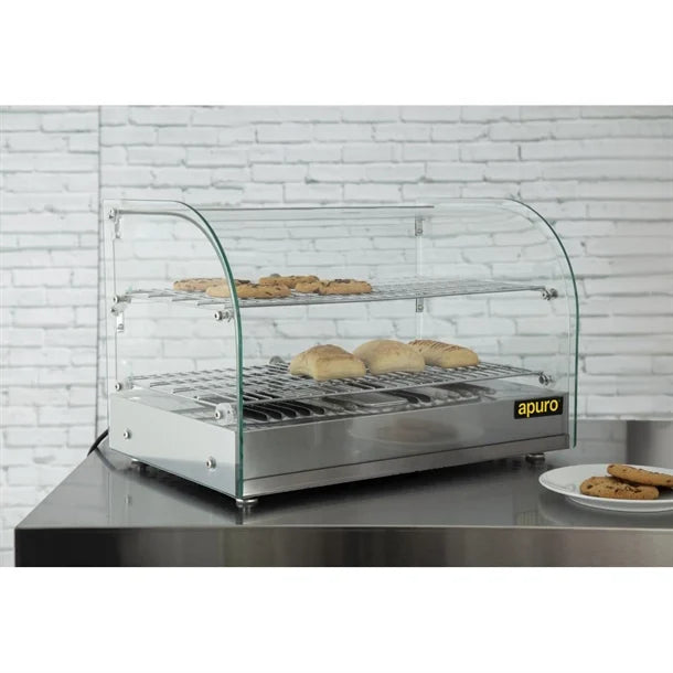 Apuro Countertop Heated Food Display 554mm Width