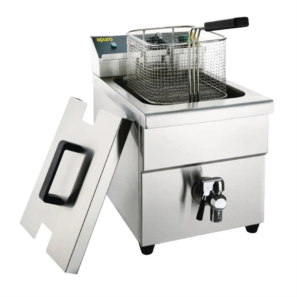 Apuro Single Tank Induction Fryer - 8Ltr - 3kW