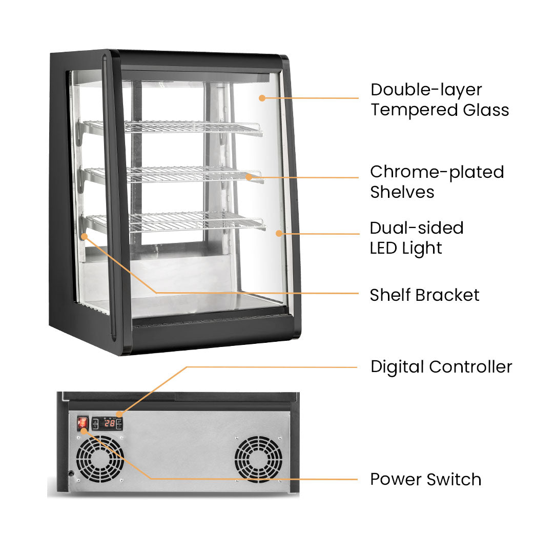 Bonvue Chilled Angled Counter-Top Food Display - CTA-146
