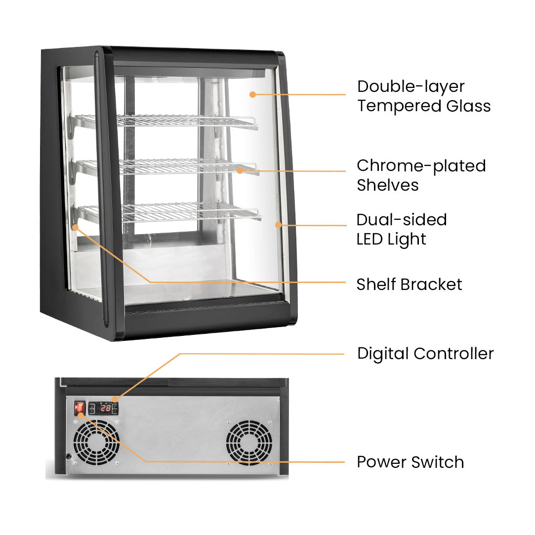 Bonvue Chilled Angled Counter-Top Food Display - CTA-196