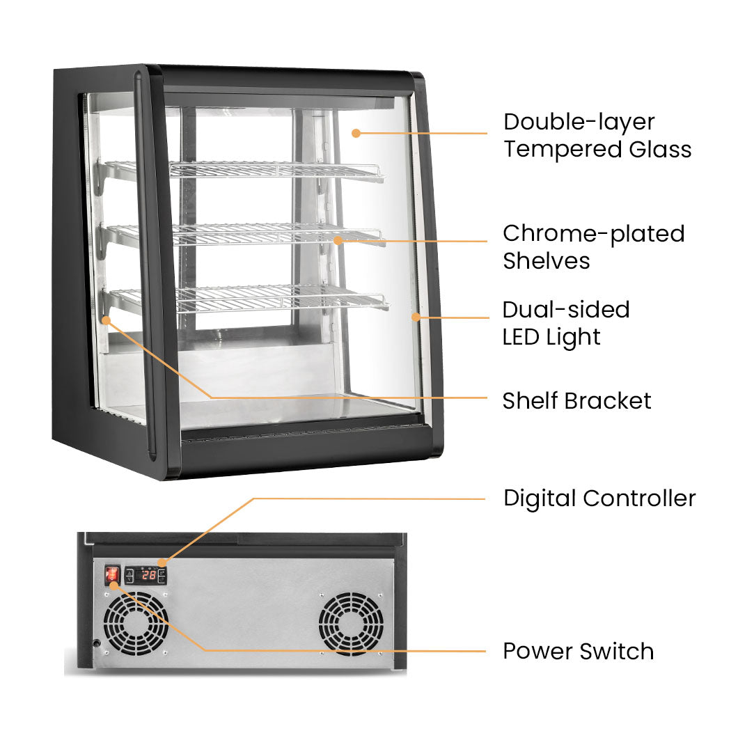 Bonvue Chilled Angled Counter-Top Food Display - CTA-246