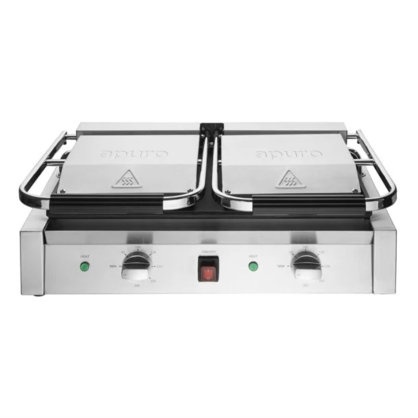 Apuro Bistro Contact Grill - Double (Ribbed/Ribbed)