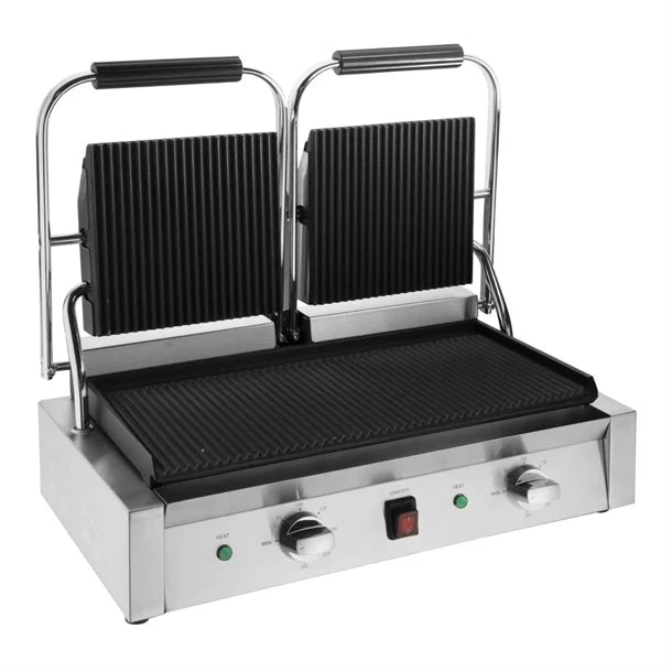 Apuro Bistro Contact Grill - Double (Ribbed/Ribbed)