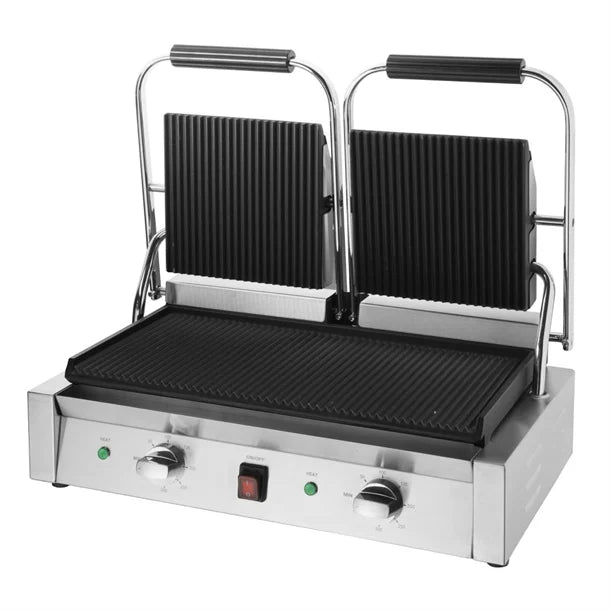 Apuro Bistro Contact Grill - Double (Ribbed/Ribbed)